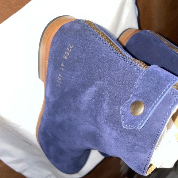 Common Projects X Robert Geller Chelsea Boot w/Zipper Navy Men Eu 41(US8) - Picture 8 of 13
